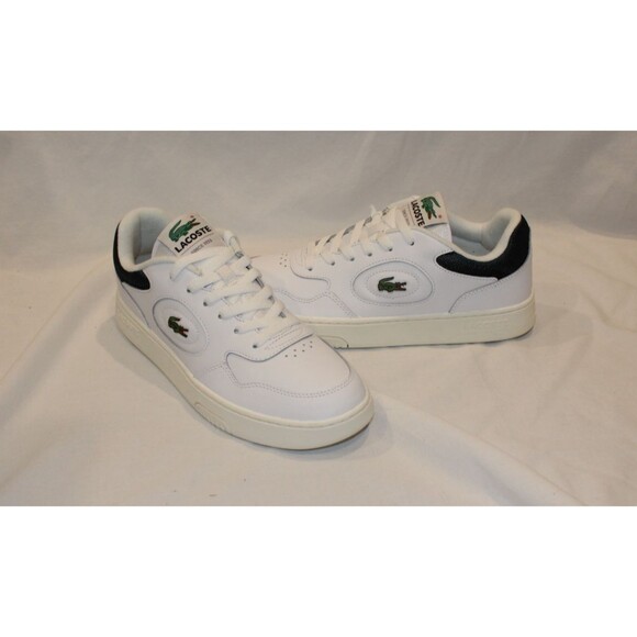 Lacoste Lineset Leather Sz 8 Men\'s White/Dark Green Lifestyle Sneakers 223 NEW